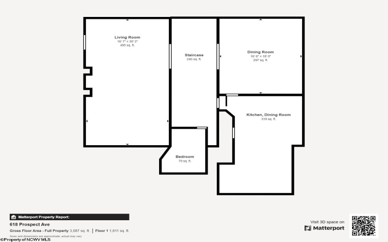 618 Prospect Avenue, Fairmont, West Virginia 26554, 5 Bedrooms Bedrooms, 12 Rooms Rooms,3 BathroomsBathrooms,Single Family Detached,For Sale,Prospect,10159796