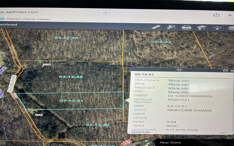 TBD Joe Gibson Road, Newburg, West Virginia 26542, ,Lots/land,For Sale,Joe Gibson,10161257