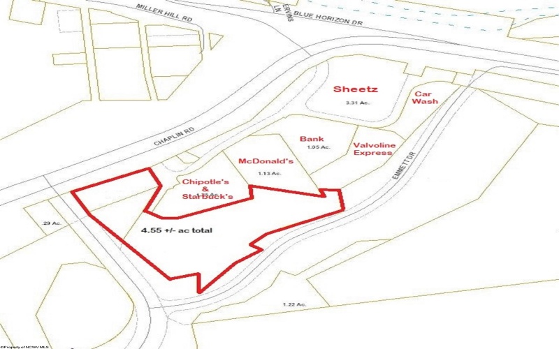 00 Chaplin Road, Morgantown, West Virginia 26505, ,Lots/land,For Sale,Chaplin,10149889