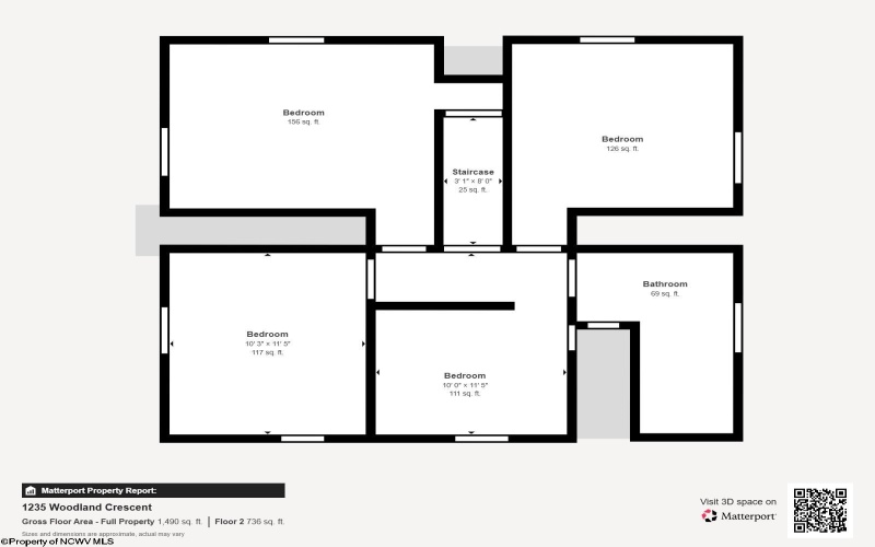 1235 Woodland Crescent, Fairmont, West Virginia 26554, 4 Bedrooms Bedrooms, 8 Rooms Rooms,1 BathroomBathrooms,Single Family Detached,For Sale,Woodland,10162140