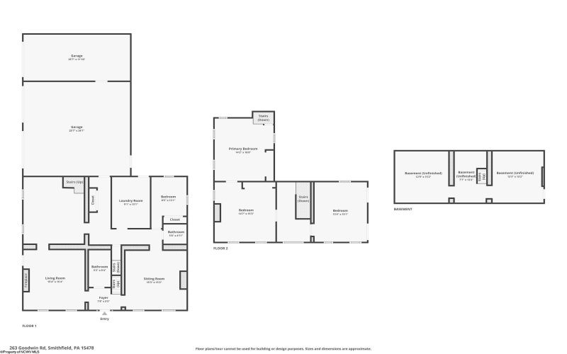 263 Goodwin Road, Smithfield, Pennsylvania 15478, 4 Bedrooms Bedrooms, 7 Rooms Rooms,2 BathroomsBathrooms,Single Family Detached,For Sale,Goodwin,10162179