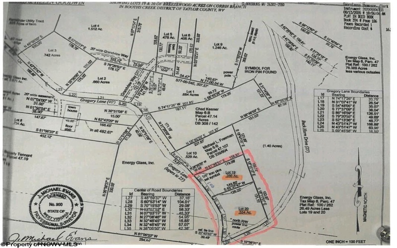 Lot 20 Gregory Lane, Bridgeport, West Virginia 26330, ,Lots/land,For Sale,Gregory,10162400