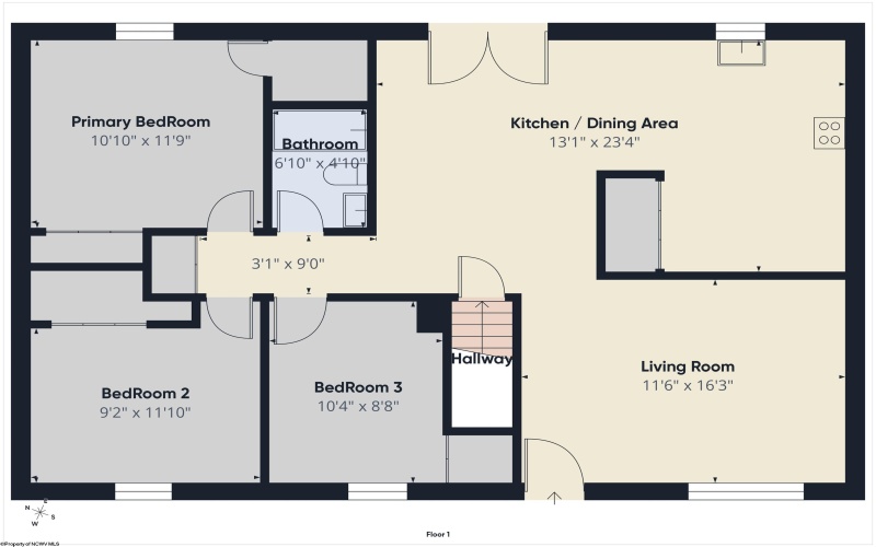 47 Brookside Drive, Lost Creek, West Virginia 26385, 3 Bedrooms Bedrooms, 6 Rooms Rooms,1 BathroomBathrooms,Single Family Detached,For Sale,Brookside,10163366