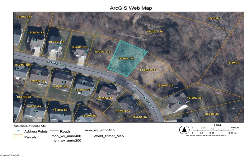 78 Antietam Drive, Morgantown, West Virginia 26508, ,Lots/land,For Sale,Antietam,10164471