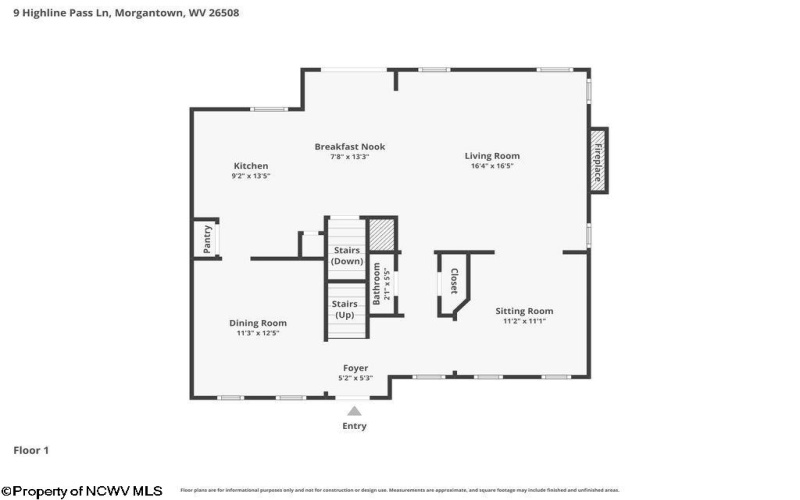 9 Highline Pass Lane, Morgantown, West Virginia 26508-0000, 4 Bedrooms Bedrooms, 10 Rooms Rooms,2 BathroomsBathrooms,Single Family Detached,For Sale,Highline Pass,10164663