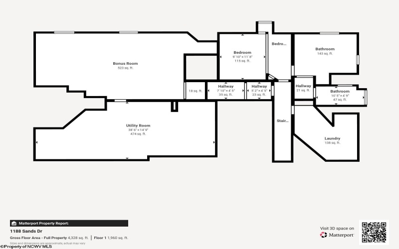1188 Sands Drive, Fairmont, West Virginia 26554, 3 Bedrooms Bedrooms, 12 Rooms Rooms,3 BathroomsBathrooms,Single Family Detached,For Sale,Sands,10164893