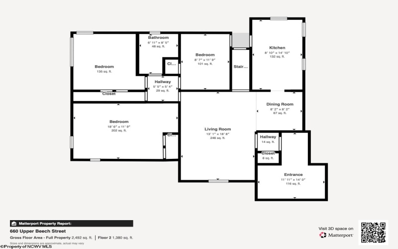 660 UPPER BEECH Street, Grafton, West Virginia 26354, 3 Bedrooms Bedrooms, 8 Rooms Rooms,1 BathroomBathrooms,Single Family Detached,For Sale,UPPER BEECH,10164980