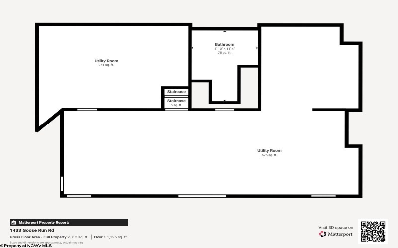 1344 Goose Run Road, Fairmont, West Virginia 26554, 3 Bedrooms Bedrooms, 7 Rooms Rooms,2 BathroomsBathrooms,Single Family Detached,For Sale,Goose Run,10165592