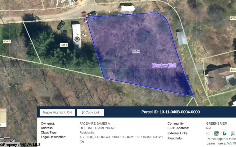 TBD Highwood Lane, Quinwood, West Virginia 25958, 0 , 0 ,0,Lots/land,For Sale,Highwood,0,10156079