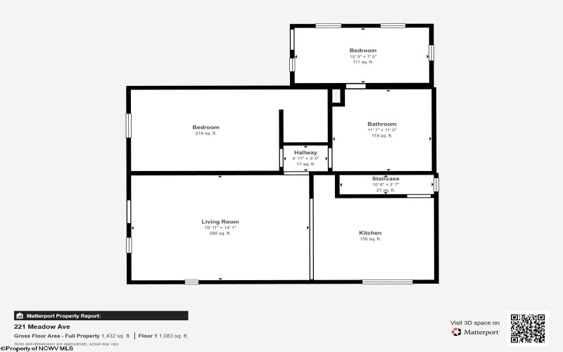 221 Meadow Avenue, Mannington, West Virginia 26582, 2 Bedrooms Bedrooms, 7 Rooms Rooms,1 BathroomBathrooms,Single Family Detached,For Sale,Meadow,0,10165838