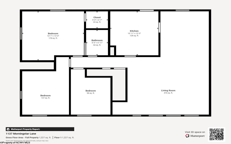 1137 Morningstar Lane, Fairmont, West Virginia 26554-1215, 3 Bedrooms Bedrooms, 9 Rooms Rooms,2 BathroomsBathrooms,Single Family Detached,For Sale,Morningstar,0,10166267