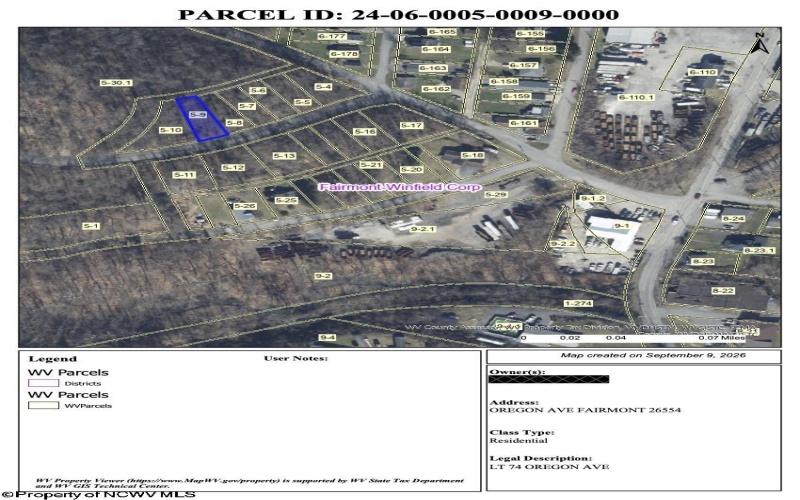 Lot 1 Oregon Avenue, Fairmont, West Virginia 26554, 0 , 0 ,0,Lots/land,For Sale,Oregon,0,10166951