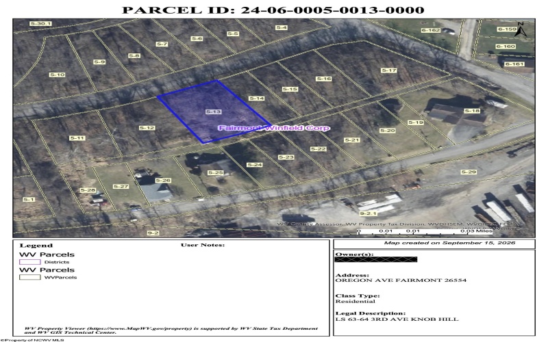 Lot 4 Oregon Avenue, Fairmont, West Virginia 26554, 0 , 0 ,0,Lots/land,For Sale,Oregon,0,10166969