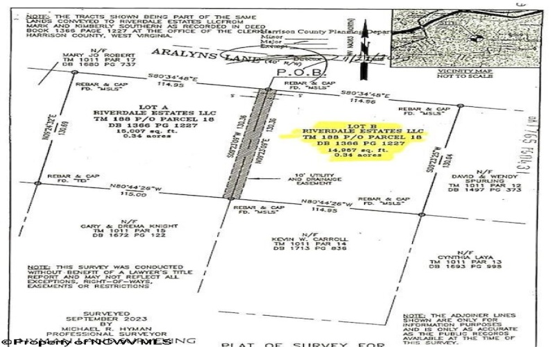 Lot B Riverdale Estates, Shinnston, West Virginia 26431, ,Lots/land,For Sale,Riverdale,10153055